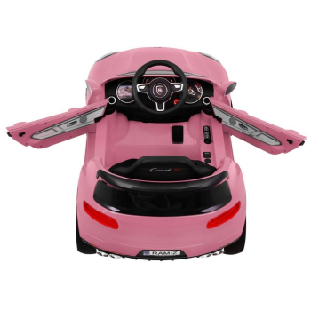 Autko Turbo-S na akumulator dla dzieci Różowy + Pilot + Wolny Start + Koła EVA + Radio MP3